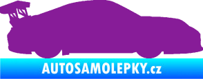 Samolepka Závodní auto 001 pravá fialová