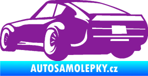 Samolepka Závodní auto 009 levá fialová