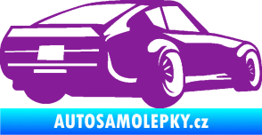 Samolepka Závodní auto 009 pravá fialová
