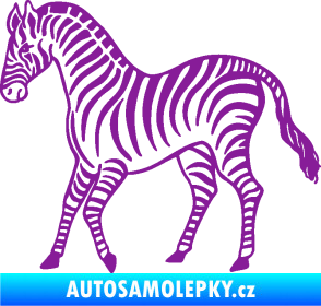 Samolepka Zebra 002 levá fialová