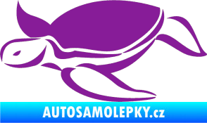Samolepka Želva 002 levá fialová