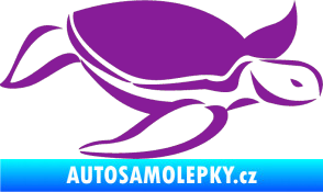 Samolepka Želva 002 pravá fialová