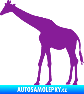 Samolepka Žirafa 002 levá fialová