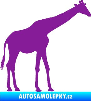 Samolepka Žirafa 002 pravá fialová
