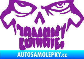 Samolepka Zombie 003 fialová
