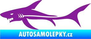 Samolepka Žralok 006 levá fialová
