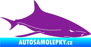 Samolepka Žralok 008 pravá fialová