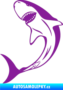 Samolepka Žralok 010 levá fialová