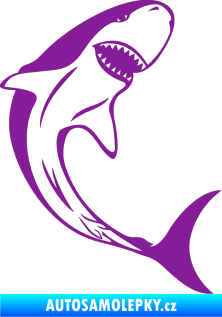 Samolepka Žralok 010 pravá fialová