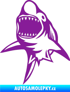 Samolepka Žralok 011 levá fialová