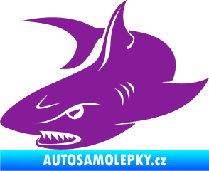 Samolepka Žralok 012 levá fialová