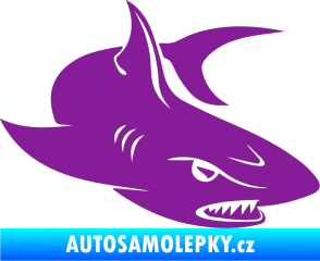 Samolepka Žralok 012 pravá fialová
