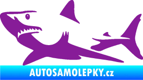 Samolepka Žralok 015 levá fialová