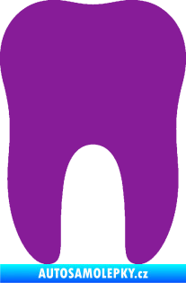 Samolepka Zub 001 stolička fialová