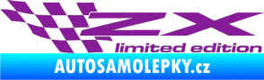 Samolepka ZX limited edition levá fialová