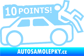Samolepka 10 points  světle modrá