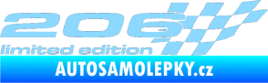 Samolepka 206 limited edition pravá světle modrá
