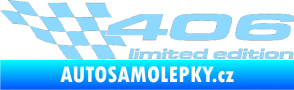 Samolepka 406 limited edition levá světle modrá