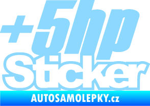 Samolepka + 5hp sticker 001 světle modrá