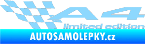 Samolepka A4 limited edition levá světle modrá