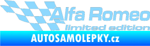 Samolepka Alfa Romeo limited edition levá světle modrá