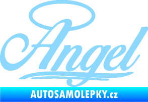 Samolepka Angel nápis světle modrá