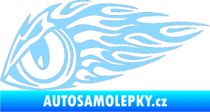Samolepka Animal flames 016 levá zvířecí oko světle modrá