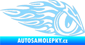 Samolepka Animal flames 016 pravá zvířecí oko světle modrá