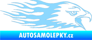 Samolepka Animal flames 023 pravá orel světle modrá