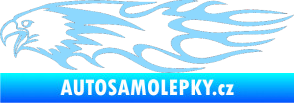 Samolepka Animal flames 026 levá orel světle modrá