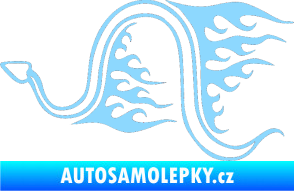 Samolepka Animal flames 040 levá had světle modrá