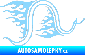 Samolepka Animal flames 040 pravá had světle modrá