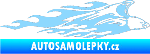 Samolepka Animal flames 052 pravá orel světle modrá