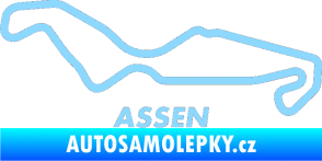 Samolepka Okruh Assen světle modrá