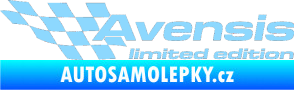 Samolepka Avensis limited edition levá světle modrá