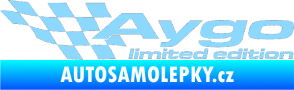 Samolepka Aygo limited edition levá světle modrá