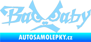 Samolepka Bad Baby světle modrá