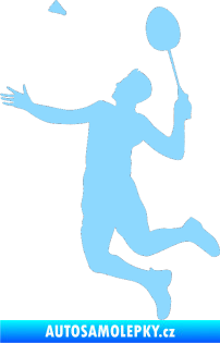Samolepka Badminton 001 levá světle modrá