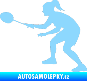 Samolepka Badminton 003 levá světle modrá
