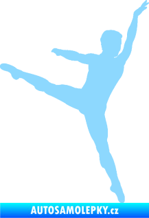 Samolepka Balet tanečník 001 pravá světle modrá