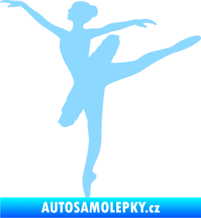 Samolepka Baletka 001 levá světle modrá