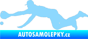 Samolepka Baseball 015 levá světle modrá