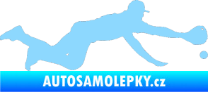 Samolepka Baseball 015 pravá světle modrá