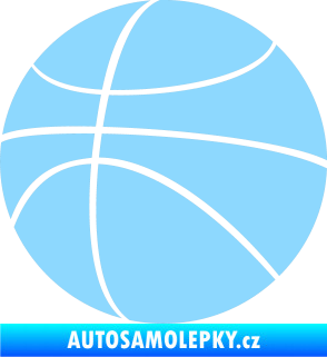 Samolepka Basketbalový míč 001 světle modrá