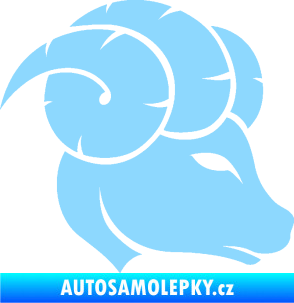 Samolepka Beran zvěrokruh 002 pravá světle modrá