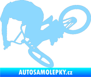 Samolepka Biker 001 levá světle modrá