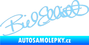 Samolepka Podpis Bill Elliott  světle modrá