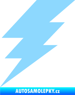Samolepka Blesk 001 elektřina světle modrá