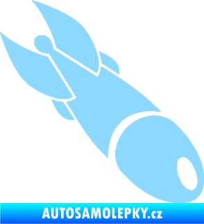 Samolepka Bomba 004 pravá světle modrá