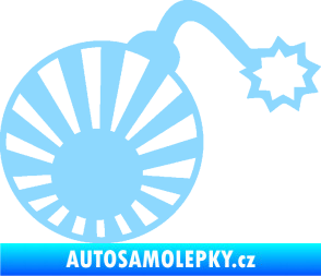 Samolepka Bomba 006 JDM pravá světle modrá